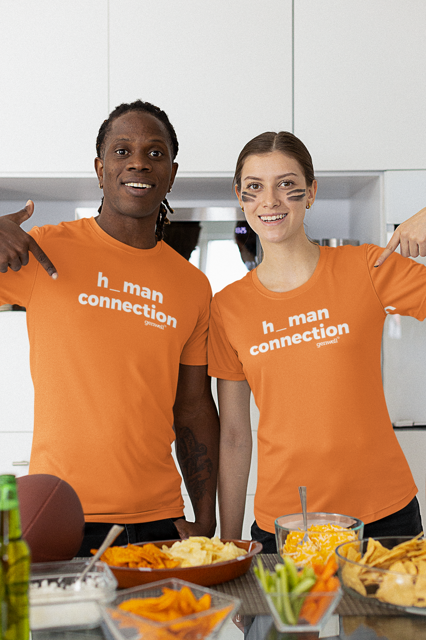 H_man Connection Orange Short Sleeve Tee